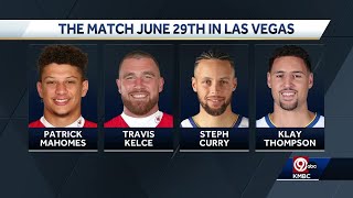 Patrick Mahomes, Travis Kelce to take on Golden State stars Steph Curry and Klay Thompson