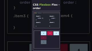 CSS flexbox flex-order #csstutorial #coding