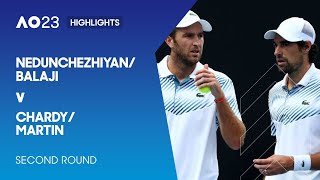 Nedunchezhiyan/Balaji v Chardy/Martin Highlights | Australian Open 2023 Second Round