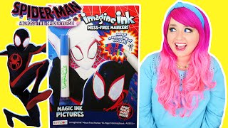 Coloring Spider-Man Across the Spiderverse JUMBO Imagine Ink Coloring Book | Magic Ink Activity Book