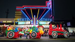 Downtown Modesto was set aglow Saturday.