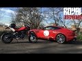 Jaguar F-Type R vs Husqvarna Nuda 900R - Rev Battle