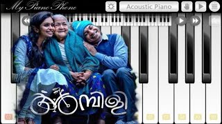 Aaradhike...  ambili movie song piano tutorial #ambili #aradhike