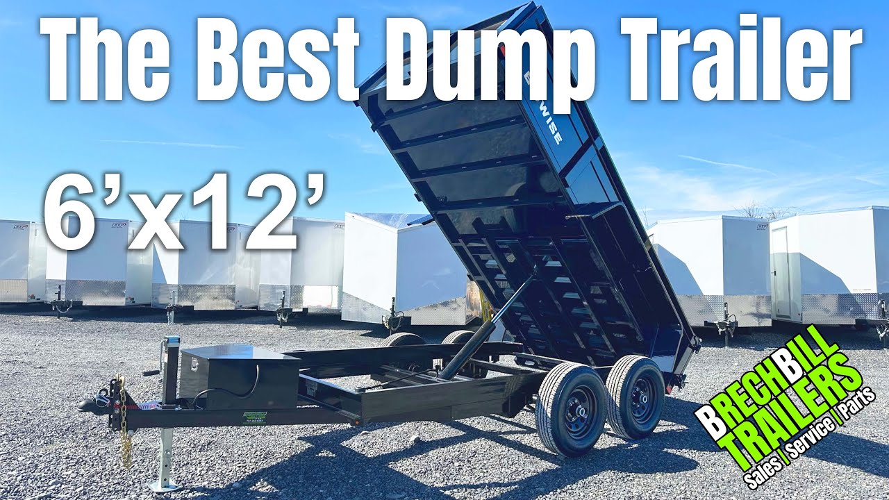 BWISE 6x12 Dump Trailer - 10K GVWR - Model DT612LP-LE-10 - YouTube