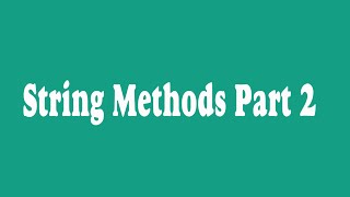 20 _ Python String Methods Part 2 (Arabic)