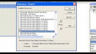 Video 17: VB 6 Programming, Adding Components And References