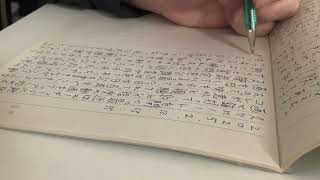 【#勉強動画】ノートに日記を書く作業。#左利き