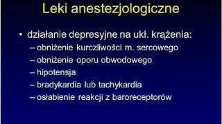 Leki stosowane w anestezjologii