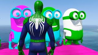 GTA V Epic 260  Ragdoll Moments – Minion Hulk vs Spider-Man!#HADI4T5GAMING