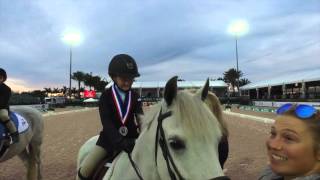 Carol Cohen and the Lead Line Kids at the 2016Adequan Global Dressage Festival