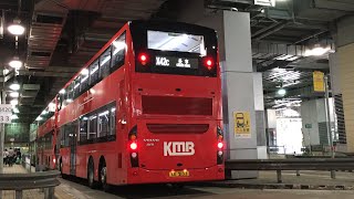 [荔廠妖后巨無霸配玻璃梯往油塘] Hong Kong Bus 九龍巴士 KMB X42C 長亨 - 油塘 @ L-42A V6X60 XE2133 全程 無剪輯 (60fps)