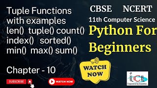 Python Tuple Built in Function | len() | tuple() | index() | count() | sorted() | min()|max()|sum()