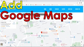 How to add Responsive Google Maps to a website | Really Simple | HTML Tutorial