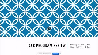 ICCB Program Review Workshop February 25, 2021