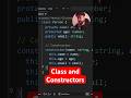 Class and Constructors in Typescript