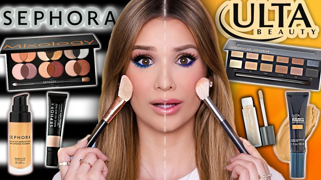 SEPHORA Vs ULTA Full Face Comparison! ...What's Better?! - YouTube