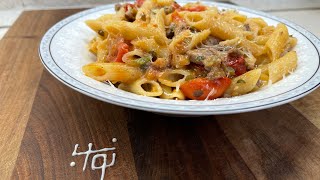 پاستا با سس گوشت و آویشن به همراه نواب - pasta with meat and thyme sauce by navab