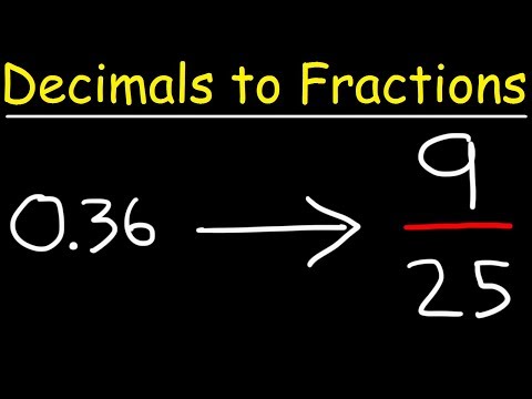 How do you turn decimals into fractions?