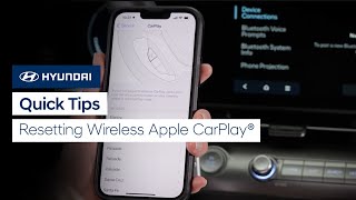 Quick Tips: Resetting Wireless Apple CarPlay® | Hyundai