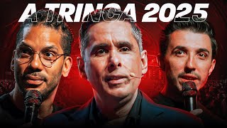 A TRINCA: Caio Carneiro, Flávio Augusto e Joel Jota