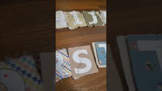 Diy fabric alphabet! #diy #sewing #creative #thrift #thrifted #baby #toy