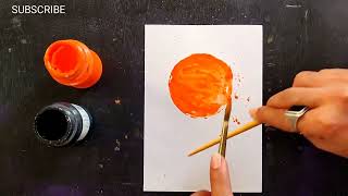 Simple Poster Colour Painting / Acrylic Painting ideas / Painting Tutorial