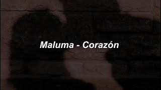 Maluma - Corazón ft. Nego do Borel 💔|| LETRA