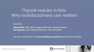 Thyroid nodules in kids: Why multidisciplinary care matters