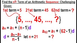 இயற்கணிதம் Ch 48: தொடர்கள் மற்றும் தொடர்கள் (34 இல் 22) எண்கணித வரிசையின் nவது காலத்தைக் கண்டறியவும்-கடினமான