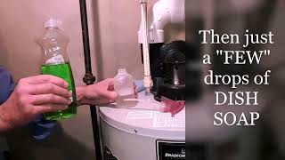 🤑DIY Gas leak Test💰UNDER $3 #House TIP🧼#SOAP BUBBLE #plumbing#gasleakage#gasleak#realestate #gas#diy