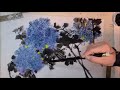 korean brush painting 11 hydrangea flower drawing 수국