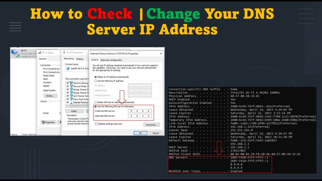 How To Check Your Dns Server S Ip Address How To Change Them In