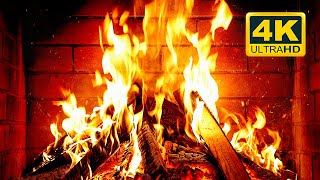🔥 Cozy Fireplace 4K (12 HOURS). Fireplace with Crackling Fire Sounds. Fireplace