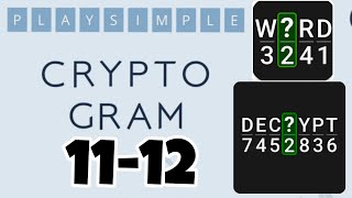 PlaySimple CRYPTOGRAM level 11 12