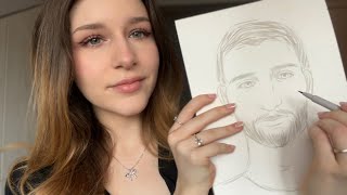 ASMR drawing you with markers ✏️ softspoken