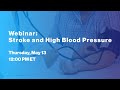 Webinar: Stroke and High Blood Pressure