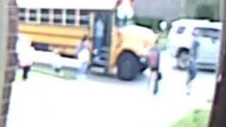 Driver almost hit a boy near school bus