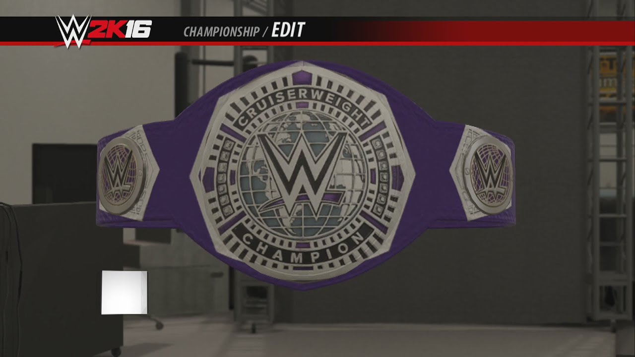 WWE Cruiserweight Championship 2016 WWE 2K16 Creations Custom ...