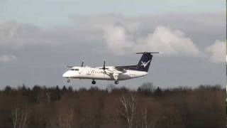 Intersky Dash8 Q300 landing at FDH