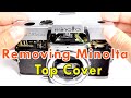 How To Clean The Viewfinder in Minolta SRT Camera Disassemble Top Cover