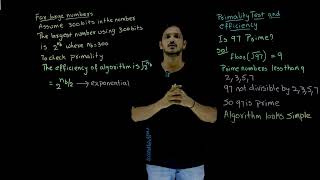 Primality Test and Efficiency || Lesson 52 || Cryptography || Learning Monkey ||