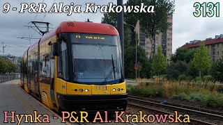 MPK Warszawa Pesa 120Na Swing (3131) 9 - P\u0026R Aleja Krakowska (Hynka-P\u0026R Al. Krakowska)