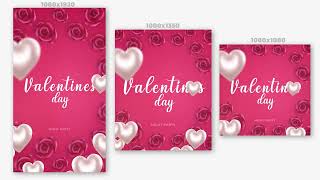Instagram Valentines Day Intro | Royalty Free After Effects Video Templates Stock Footage m3m music