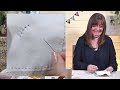 Easy tutorial on how to stitch spirals in your slow stitching embroidery projects!