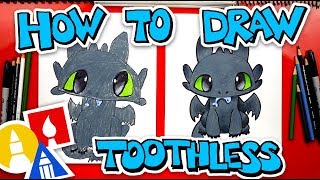 How To Draw Toothless From How To Train Your Dragon