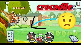 Hill climb game racing in crocodile 😱new games video #hillclimbracing2