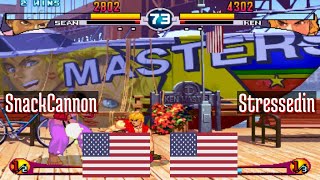 FT10 @sfiii2: SnackCannon (US) vs Stressedin (US) [SF III 2nd Impact sfiii sf3 Fightcade] May 3