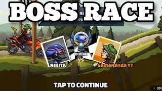 BOSS RACE 😎 - Defeating Nikita with Super Bike - 40,000 Cup Points - Hill Climb Racing 2