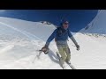 ski touring with our dog ullr in the vallon de roche noire sector above the col du lautaret