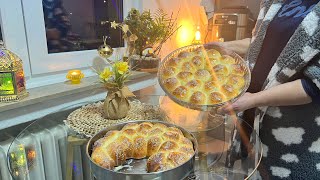 My daily routine! Preparing for Ramadan decorations and making brioche bread with cheese filling 😍🥐